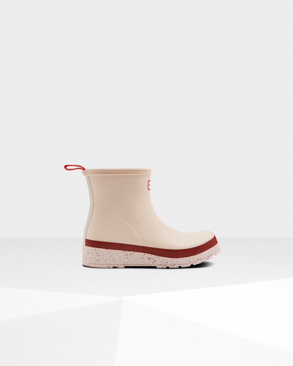 Botas Play Hunter Feminina Cinzentas Rosa/Cinzentas Vermelhas - Original Short Speckle Rain - 40GRJP